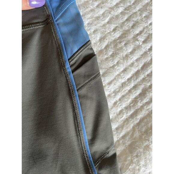 Ivivva by Lululemon grey and blue children’s leggings with pocket-7 - Picture 5 of 9
